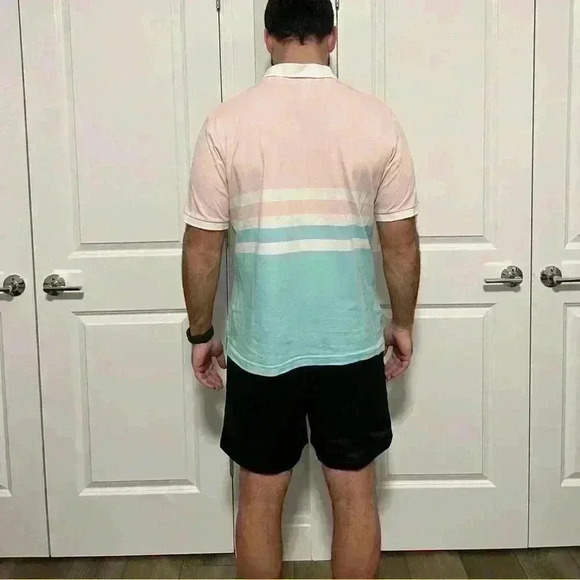 Boast Men's Block Stripe Polo Shirt - Picture 2 of 2